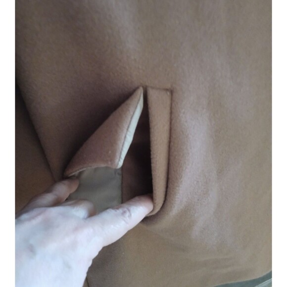 Women's XL Vintage Casual Modest Winter Peacoat Double Breasted Front Pockets - Picture 9 of 12